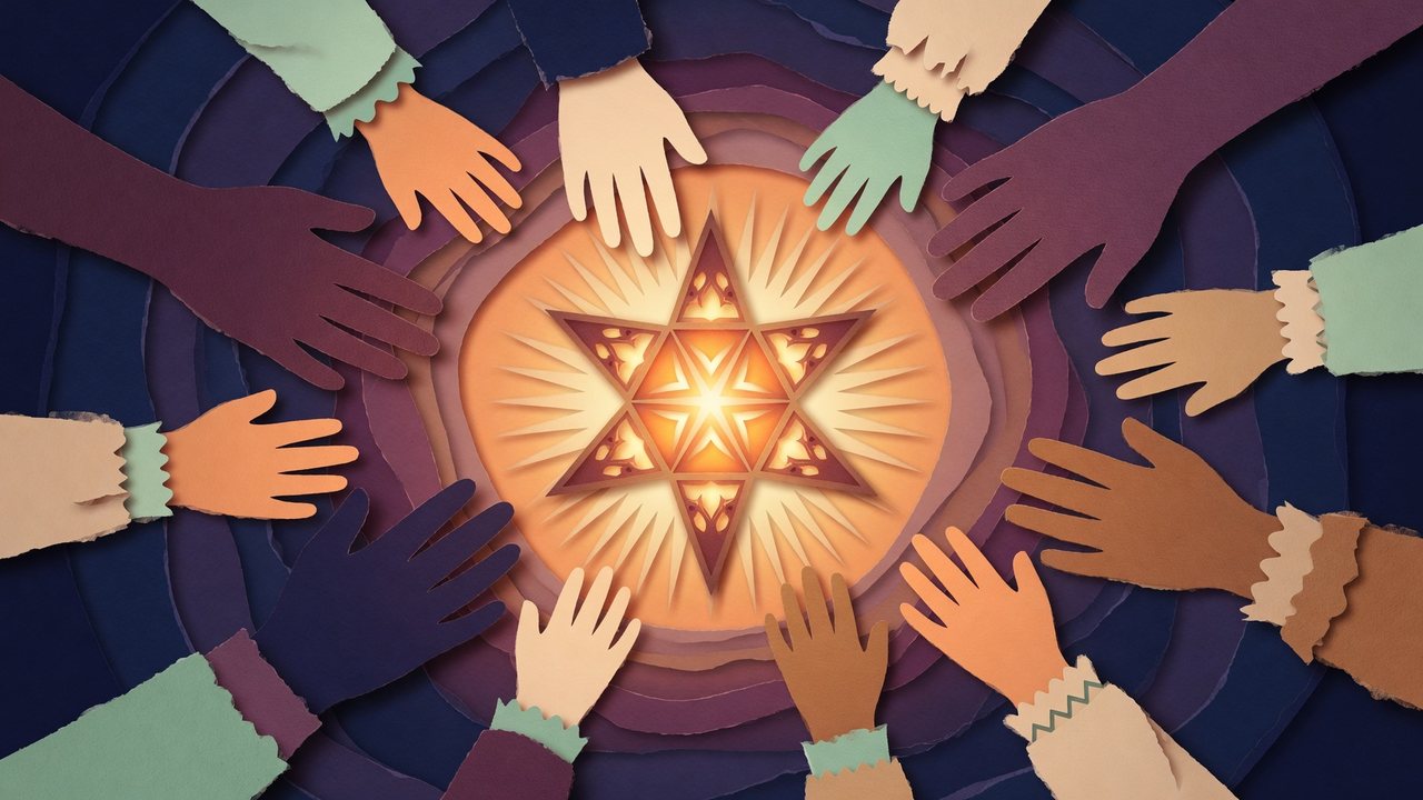 Supportive circle of hands